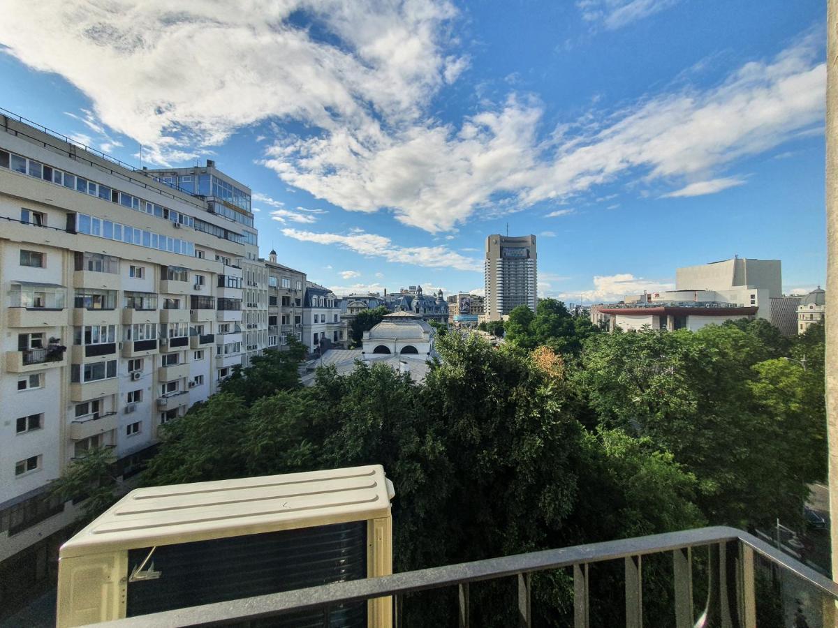 Charming Studio With City View Bukarest Exteriör bild